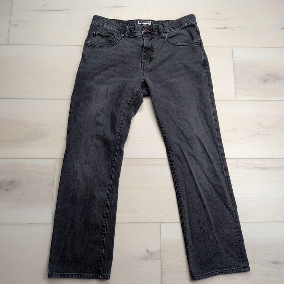 Travis Mathew Jeans Mens 34x29 The Standard Black Straight Stretch Denim Golf - Picture 1 of 11